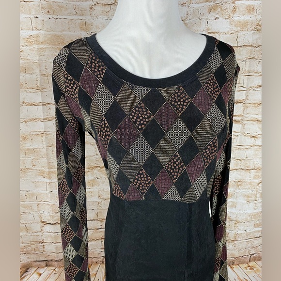 Vintage 90’s Citidress Geometric Design Maxi Dress, US Made, Size 8 M - Picture 2 of 3